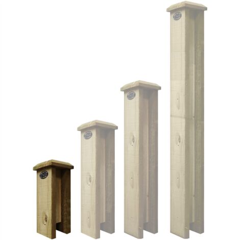 1ft Timber/Concrete 2-Way Straight Post Extender