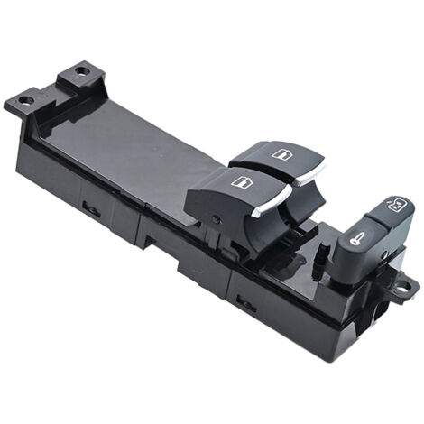 1J3959857AB est un interrupteur à bouton-poussoir pour vitres électriques de voitures, compatible avec les Volkswagen Golf et Jetta, utilisé pour commander la montée et la descente des vitres électriq