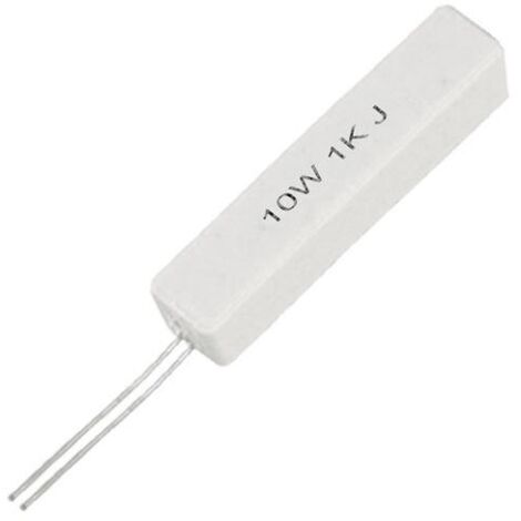 1K 10WV Resistencia Bobinada Radial 1K 10W