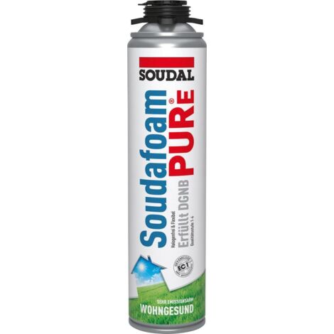 1K-Montageschaum SOUDAFOAM PURe 500ml B1 weiß Dose