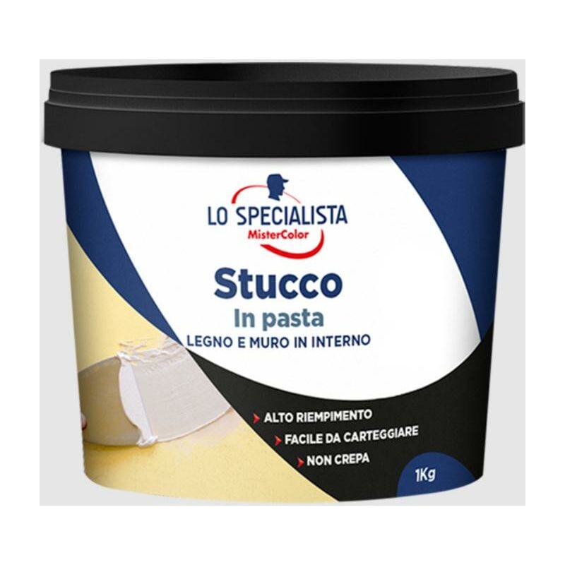 Cromology Italia Spa - Mistercolor paste putty mistercolor 1kg blanc - 195109e010001