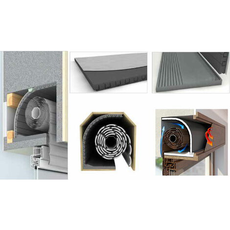 1KIT soluzione 2 in 1 Termico Acustico Coibentazione Cassonetti tapparelle 100x5
