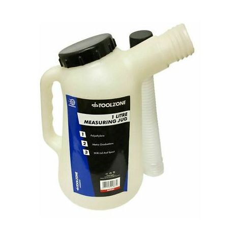 1L 1 Litre Graduated Pourer Fuel Jerry Can Container Measuring Jug AU020