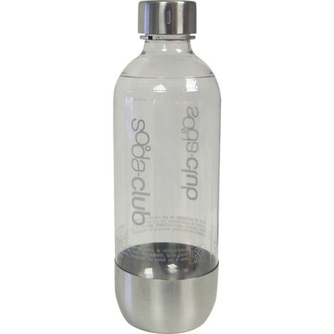 1l Flasche mit Metallboden und Verschluss für Karbonisierungsmaschinen - bouteille metal - sodastream