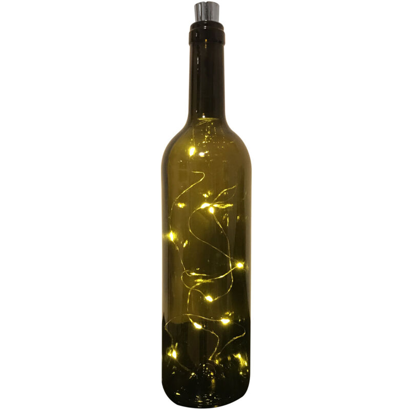 

1m. hilo luminoso blanco cálido con tapón para botella (F-Bright 00238) (Blíster)