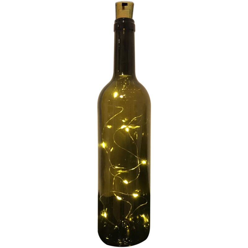 

1m. hilo luminoso blanco cálidocon tapón para botella (F-Bright 00237) (Blíster)