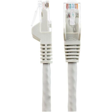 1M LSZH CAT6 ETHERNET CABLE - SNAGLESS UTP PATCH CORD GREY