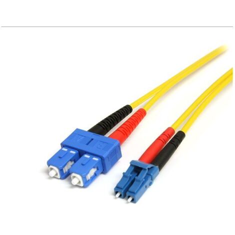 1m Single-Mode Fiber Patch Cable LC - SC StarTech.com Câble patch à fibre optique duplex monomode 1 m LC - SC - Câble réseau - mode unique LC (M) pour mode unique SC (M) - 1 m - fibre optique - duplex