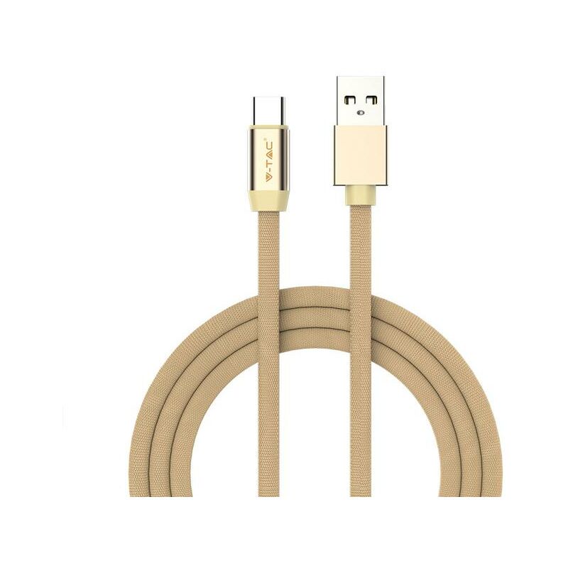 1M. type c usb cavo colore oro - ruby series