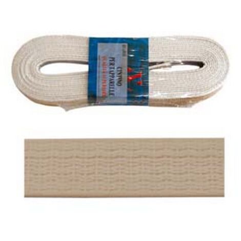 1MS CINTINO PVC PER AVVOLGIBILI BEIGE IN MATASSINE - mt.5,5x mm.22h. in matassina