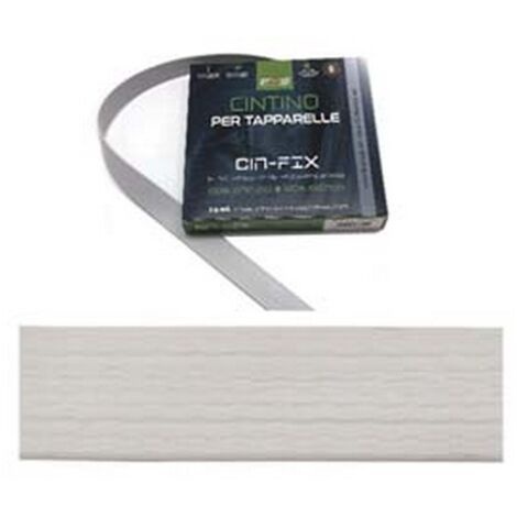 1MS CINTINO PVC PER AVVOLGIBILI BIANCO IN MATASSINE - mt.7,5x mm.22h. in matassima