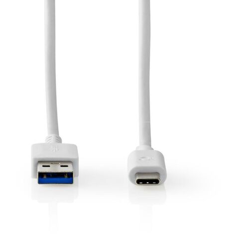 1mt usb cable 3.1 macho a macho color blanco para dispositivos mÓviles ccgw61650wt10