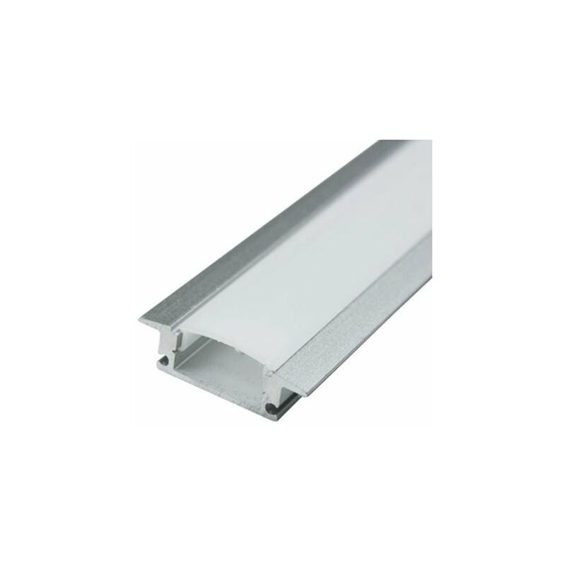 

1MTR Perfil Aluminio de empotrar 24x9mm tiras led 12V