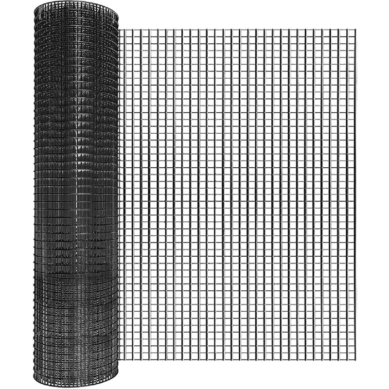 Zoternen - 1MX15M Galvanisé Mailles Carrées Grillage Jardin Poule Chaud Soudé Épaisseur Maille Métallique Petits Mailles Jardin Protection Poulailler