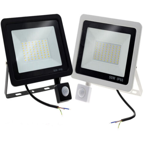 1PACK - 100W Projecteur LED détecteur de mouvement,Blanc Froid (6500K) 10000LM Projecteur LED Exterieur Avec Detecteur Imperméable IP66 Projecteur LED exterieur de sécurité pour, garage, couloir [Clas
