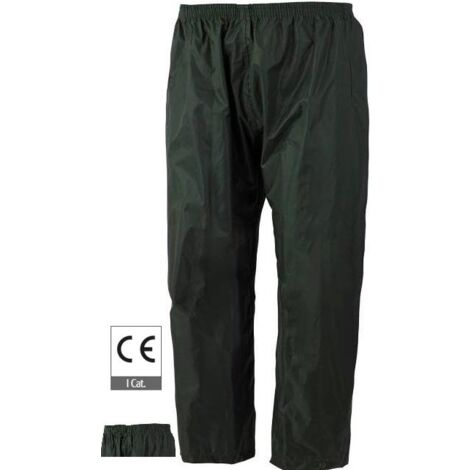 1PAIO Industrial Starter PANTALONE IMPERMEABILE LLUVIA Col. Verde Mis. L