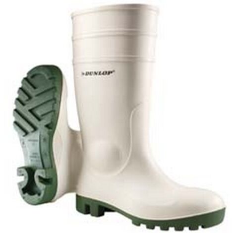 1PAIO STIVALI DI SICUREZZA IN PVC BIANCO/VERDE EN 345 - n°42