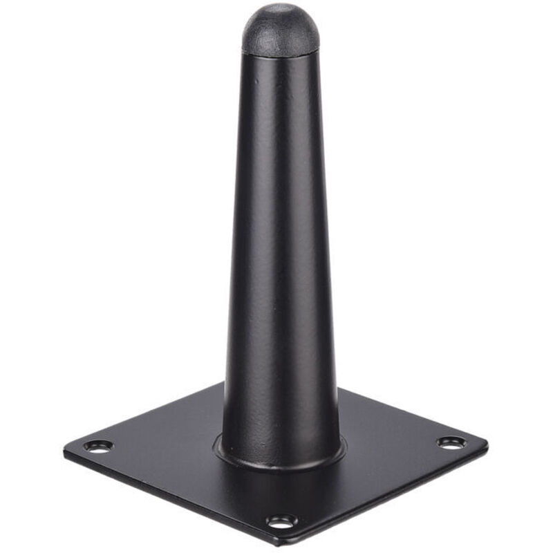 1pc (12cm droit conique mat noir) pieds de canapé meubles pieds en métal armoire de salle de bain meuble TV Table matériel pieds de Support