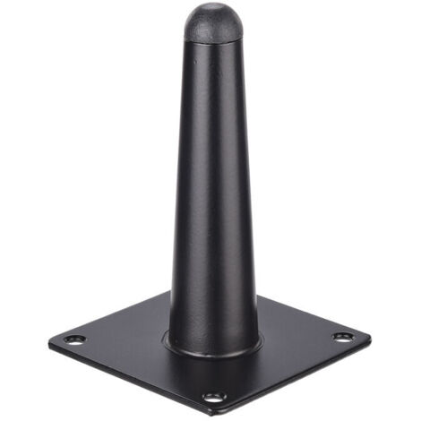 1pc (12cm droit conique mat noir) pieds de canapé meubles pieds en métal armoire de salle de bain meuble TV Table matériel pieds de Support