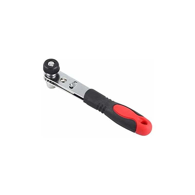 1Pc 1/4 Mini Ratchet Wrench Double Ended Torque Wrench Batch Head Small Fly Handle Socket
