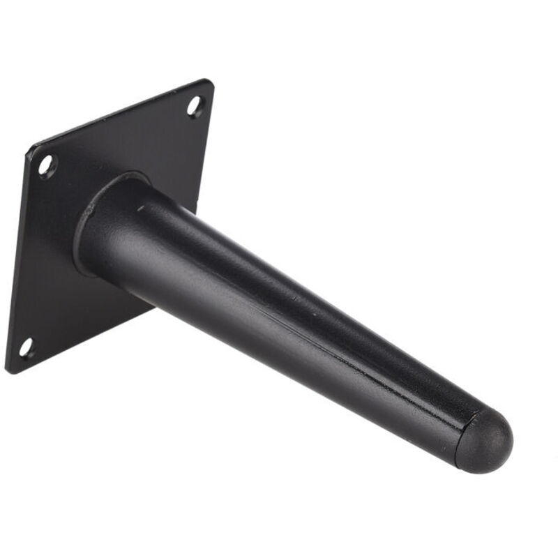1pc (15cm droit conique mat noir) pieds de canapé meubles pieds en métal armoire de salle de bain meuble TV Table matériel pieds de Support