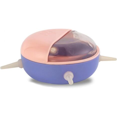 1pc 180ML Kätzchen Welpen Silikon Schnuller Rosa Multi-mund Automatische Haustier Futternapf mit 4 Schnuller