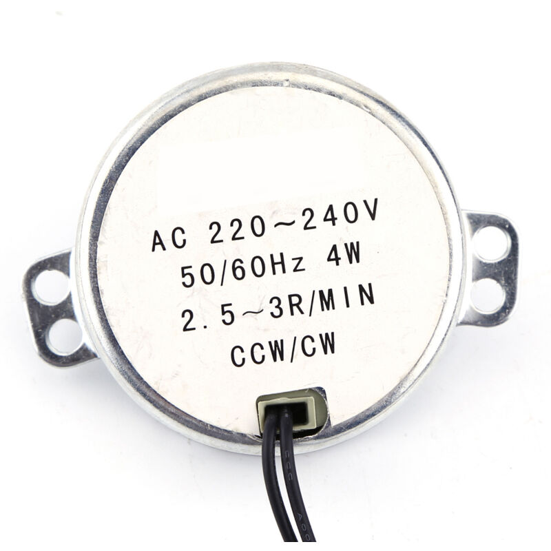 1PC 220-240V Moteur Synchrone AC Facile à Utiliser Moteur de Vitesses pour le Moteur électrique pour les Projets (2,5-3rpm).