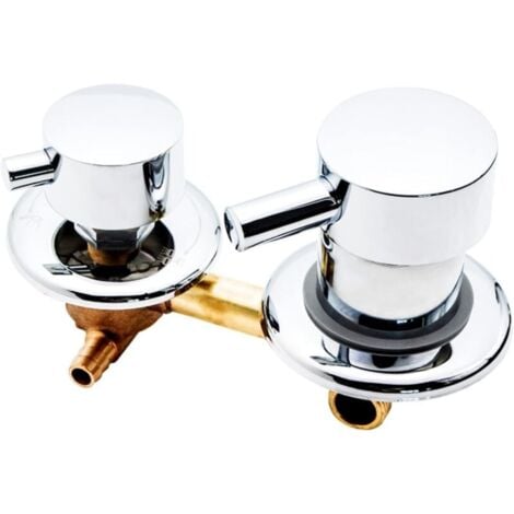 1pc 3 Voies Sortie Cabine De Douche, Mitigeur Cabine De Douche, Mitigeur Douche d'eau Filetage/Intubation, pour Cabine Ou Hammam Intubation 12-12.5cm