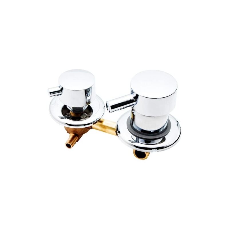 1pc 3 Voies Sortie Cabine De Douche, Mitigeur Cabine De Douche, Mitigeur Douche d'eau Filetage/Intubation, pour Cabine Ou Hammam Intubation 12-12.5cm