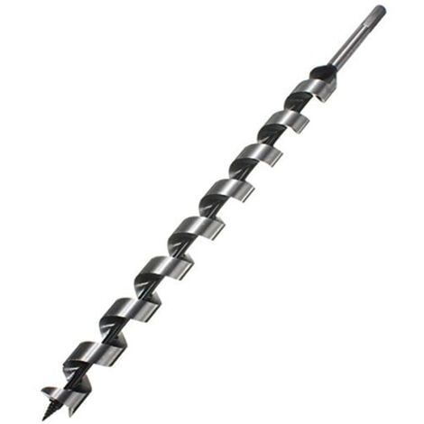 1pc 460mm Hex Shank Point Brad Point Foret Tarière Foret Spirale Bois Outil De Forage - 16mm