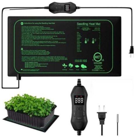 1PC 50W Tapis Chauffant pour Plantes avec Contrôleur de Température, XU, Serre de Germination Imperméable Accélérer la Germination des Graines, Coussin Chauffant pour Reptile - KZQ