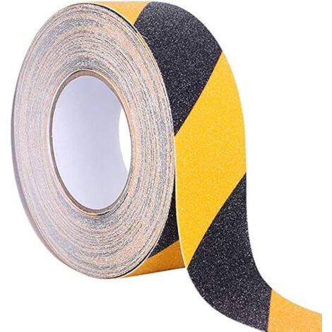 1pc 5M 5CM Ruban Adhésif Antidérapant Ruban de Sécurité de Surface Givré Escaliers Bande Sol Piscine Étage de la Maison Juane et Noir