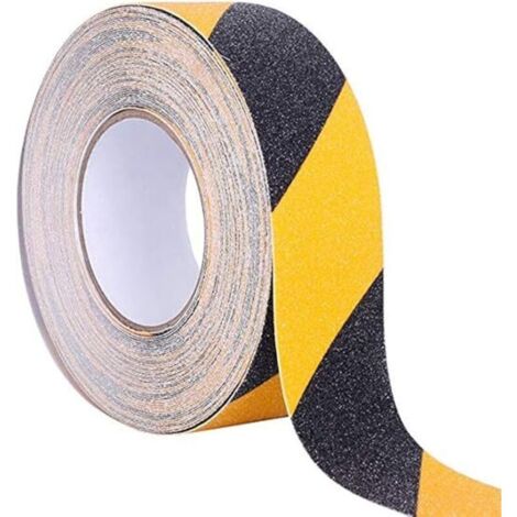1pc 5M 5CM Ruban Adhésif Antidérapant Ruban de Sécurité de Surface Givré Escaliers Bande Sol Piscine Étage de la Maison Juane et Noir