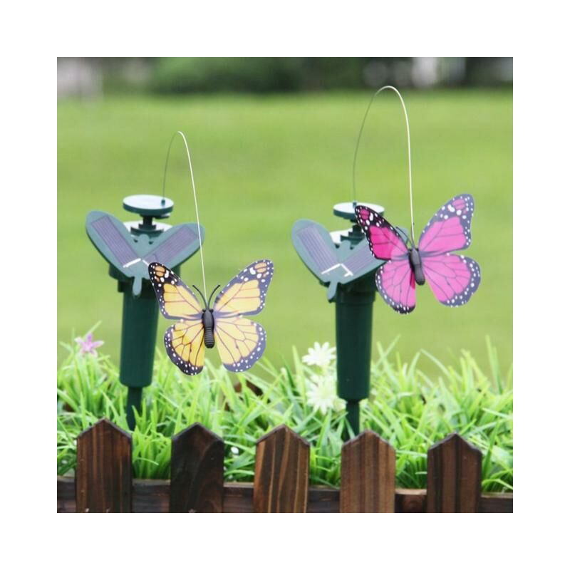 1PC ad energia solare Flying Feather Wing Fake