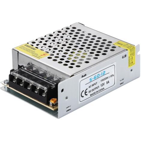 Alimentation électrique 12V 60A pour CCTV et bandes LED - 720W