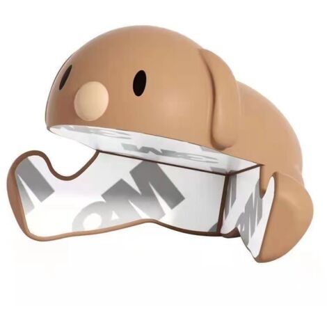 1PC bébé dessin animé sécurité chiot Table coin protecteur sécurité Silicone souple bord de protection couverture pour enfant meubles de sécurité (couleur café)