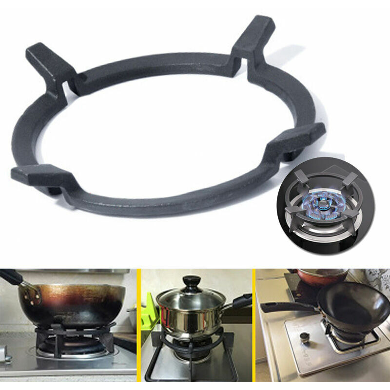 Volavo - 1pc Black Wok Rack Supporto per padella