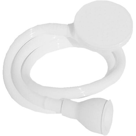 1pc blanc Longueur Flexible 1m Douchette Spécial Robinet - se Connecte au Robinet du Lavabo - Permet de Rincer les Cheveux Comme chez le Coiffeur Facile d’Utilisation