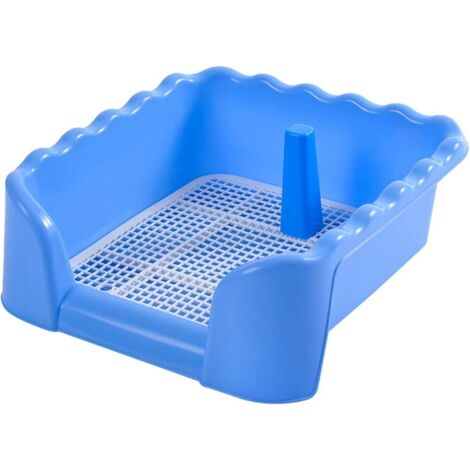 1pc Blue Pet Toilet Fenced Portable Tray Grid Litter Dog Training Toilet for Medium Small Size Pet Supplies Potty