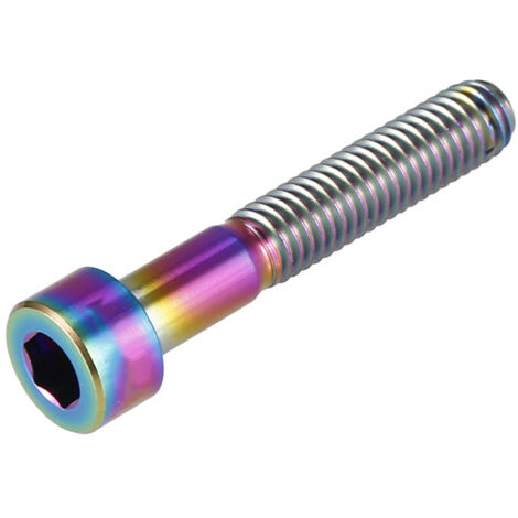 1pc Boulon de Direction Vélo en Titane M6, Accessoire Cyclisme Coloré (M6-35)