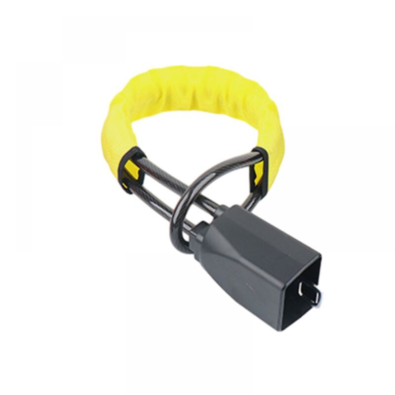 1pc Car Steering Wheel Lock - Car Steering Wheel Lock Lever, Yellow, Car Steering Wheel Lock with 2 Keys for Car Truck