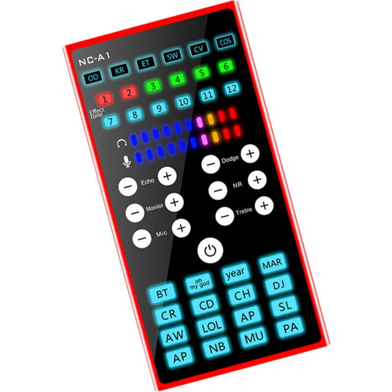 Feiyue - 1pc Changeur de voix multi-usages pour diffusion en direct Cartes son compactes utiles