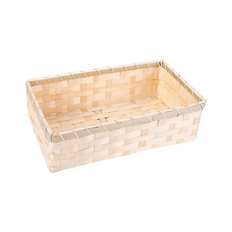 1pc Cibo Cesto di Bambù Tessuto Servizi di