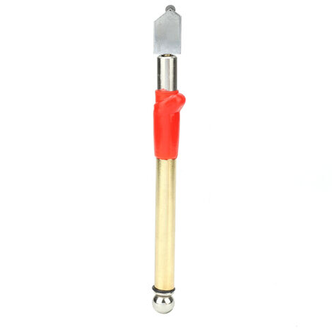 1Pc Couteau à Vitre avec Poignée Métallique pour Découpe de Carrelage et Miroir (Couleur Aléatoire)
