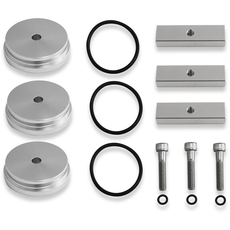 

Happyshop - 3 piezas Cummins Billet Kit de tapon de congelacion de aluminio de repuesto para DODGE Diesel 5.9L 12v / 24v 89-07,Plata, 3