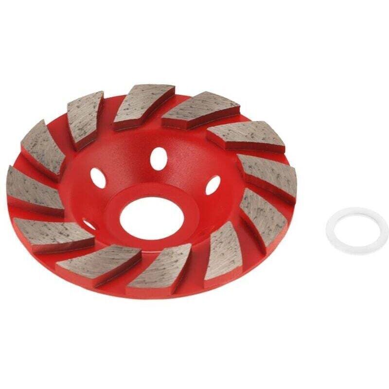 1pc Diamond Grinding Disc Segment Sanding Disc for Granite Masonry Stone Concrete Ceramic Polishing, Outer Diameter 100mm (Red)