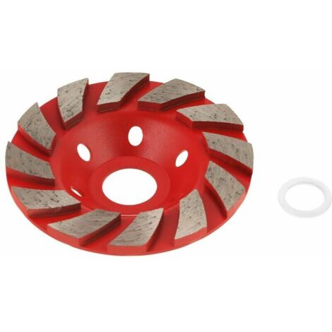 1pc Diamond Grinding Disc Segment Sanding Disc for Granite Masonry Stone Concrete Ceramic Polishing, Outer Diameter 100mm (Red)