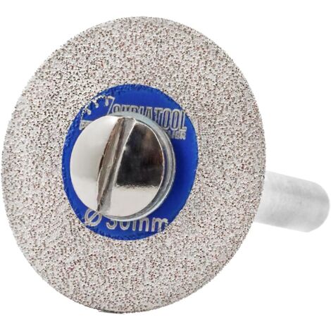 1pc disque de coupe diamantée, tige 6mm, diamètre 30mm, pour verre carrelage céramique marbre granit