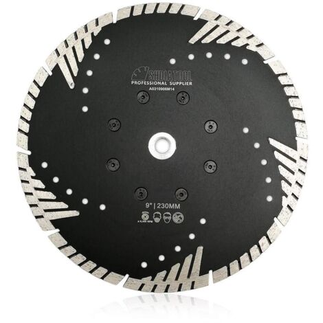 1pc disque diamant 230mm m14 turbo lame pour béton brique granit marbre maçonnerie