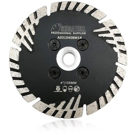 1pc disque diamant, coupe humide ou sèche, lame turbo, alésage m14, pour béton brique granit